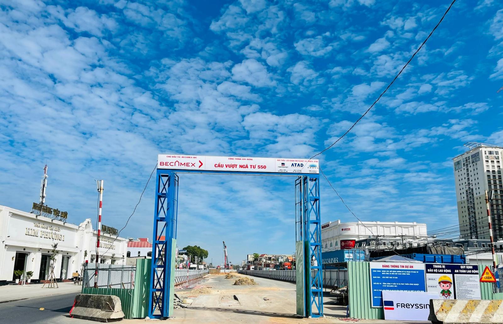 Dĩ An đẩy mạnh lộ trình lên đô thị loại I, chính thức thi công cầu vượt 550
