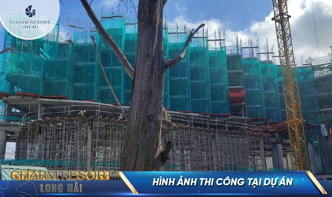 Tiến độ thi công Charm Resort Long Hải (Tuần 3 Tháng 5/2022)